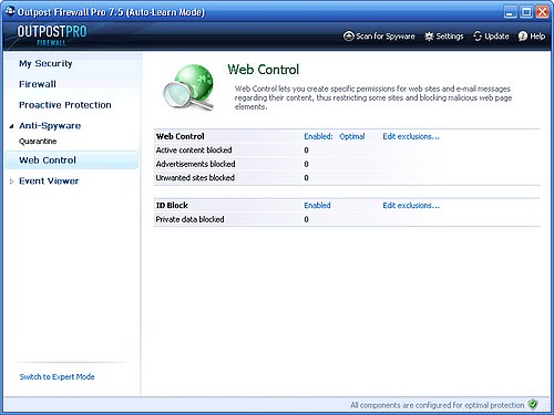 Outpost Firewall Pro 7.5